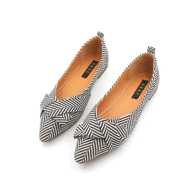 Talons plats pointus pour femmes, chaussures décontractées pour dames, Bowvétérans t Parker, noir, rouge, extra grande taille, 43, 44, 45, 46 Plus, petite taille, 31, 32, 33