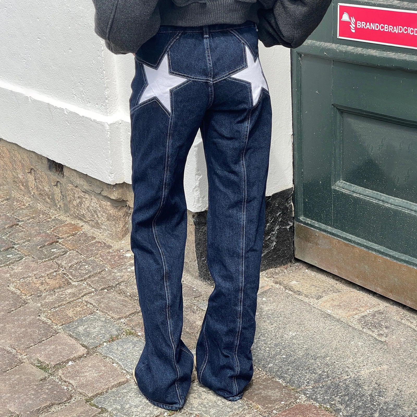 Jean Étoile Y2K Femme - Pantalon Droit & Short Combhasaki
