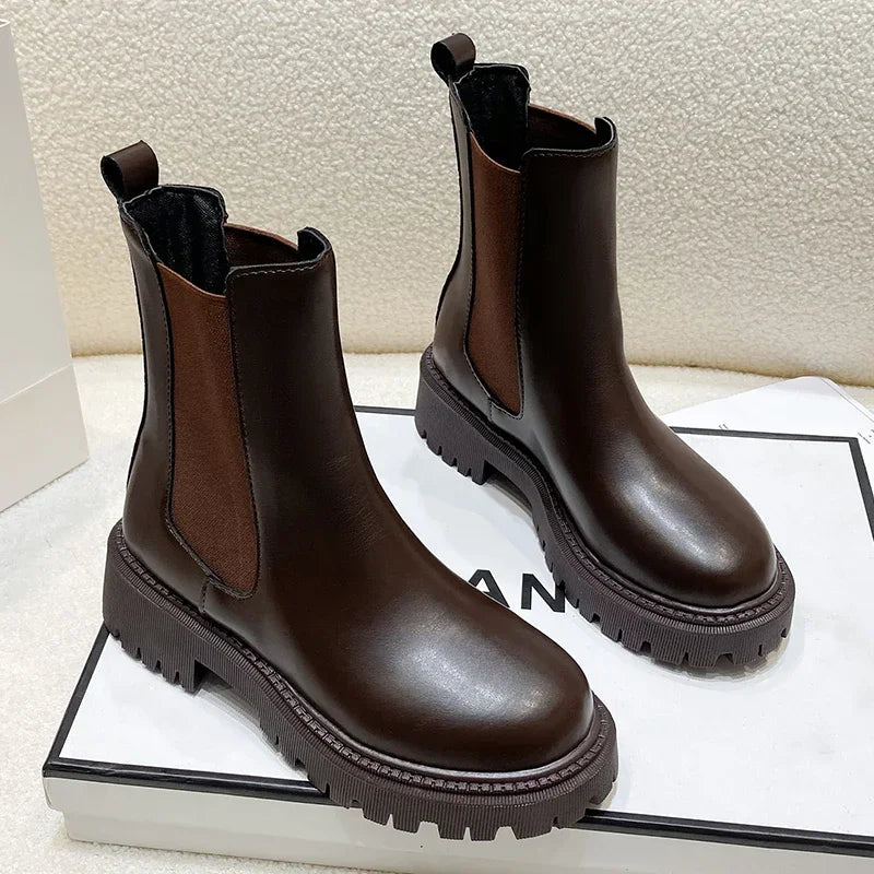 Bottes de Neige Mi-Mollet Imperméables – Confort & Style d'Hiver