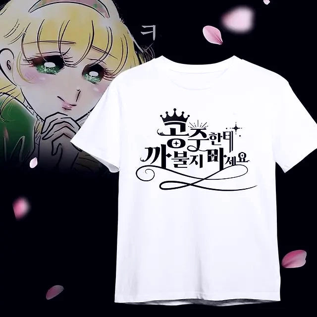 T-Shirt K-Girls Don't Mess with Princess - Haut Blanc Y2K