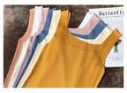 Débardeur Col en U Tricoté Femme - Top Slim Streetwear