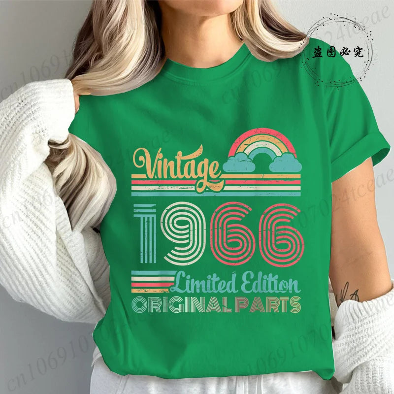 T-Shirt Anniversaire Vintage 1966 - Édition Limitée 60 Ans
