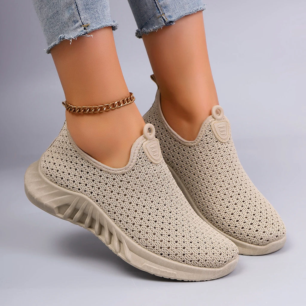 Chaussures plates d'été en maille respirante pour femmes, baskets décontractées, liquidation, livraison gratuite
