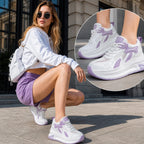 Fujin 8 cm Air Mesh synthétique microfibre cuir grosses baskets femmes été creux été plate-forme chaussures plates compensées sandales chaussures
