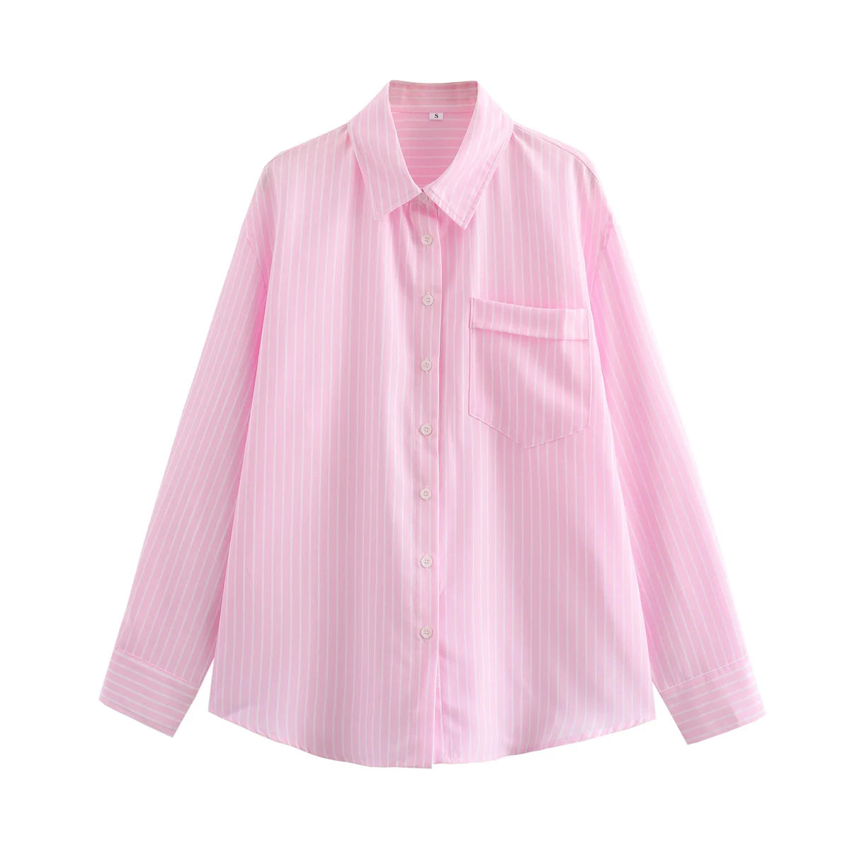 Chemise à Rayures à Manches Longues pour Femme – Style Streetwear Chic