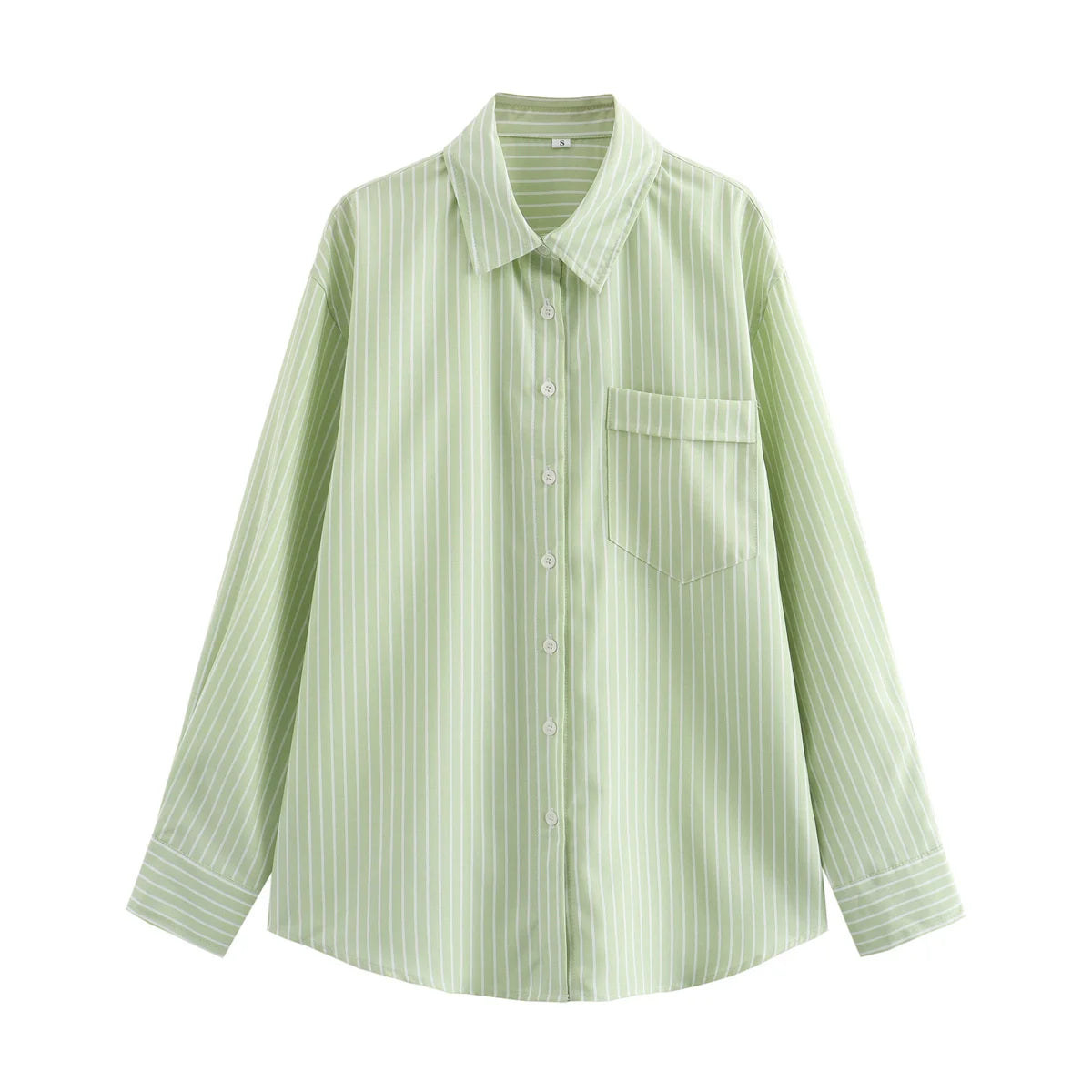 Chemise à Rayures à Manches Longues pour Femme – Style Streetwear Chic