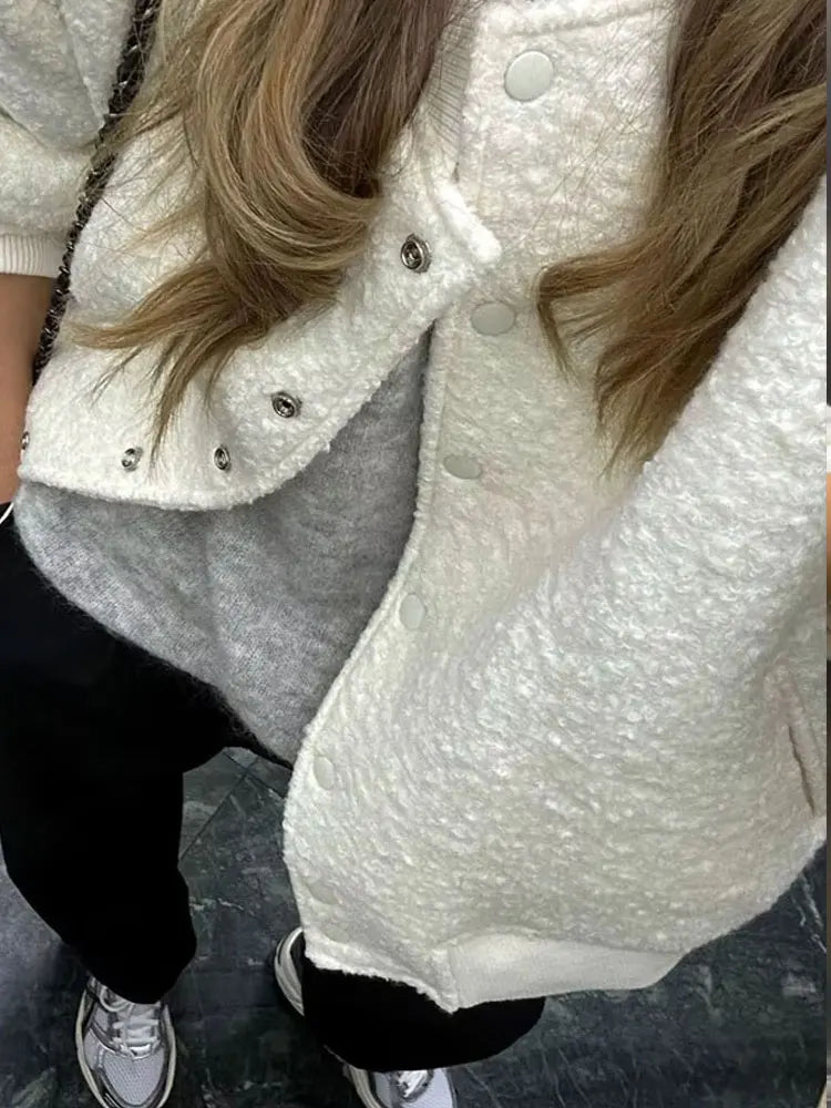 HH 2025 vestes beiges solides décontractées pour femmes printemps à manches longues simple boutonnage avec poches col montant manteaux de mode