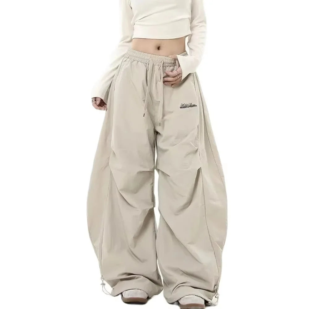 Pantalon Cargo Y2K à Jambes Larges – Style Streetwear Gothique & Hip Hop