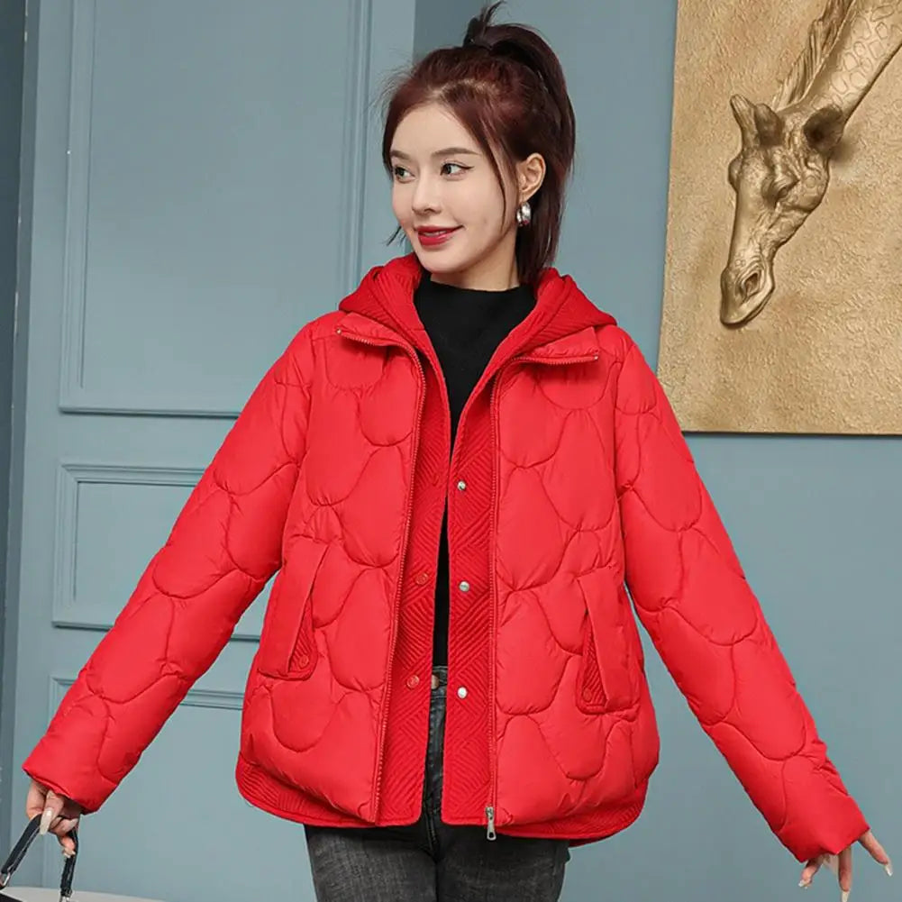 Veste matelassurera vintage surdimensionnée pour femme, mode coréenne, streetwear chaud, vestes rembourrées en coton léger, vêtements d'extérieur décontractés, hiver