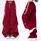 Pantalon Cargo Y2K à Jambes Larges – Style Streetwear Gothique & Hip Hop