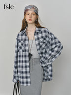 Chemise à Carreaux Rétro Américain pour Femme - FSLE FANSILANEN
