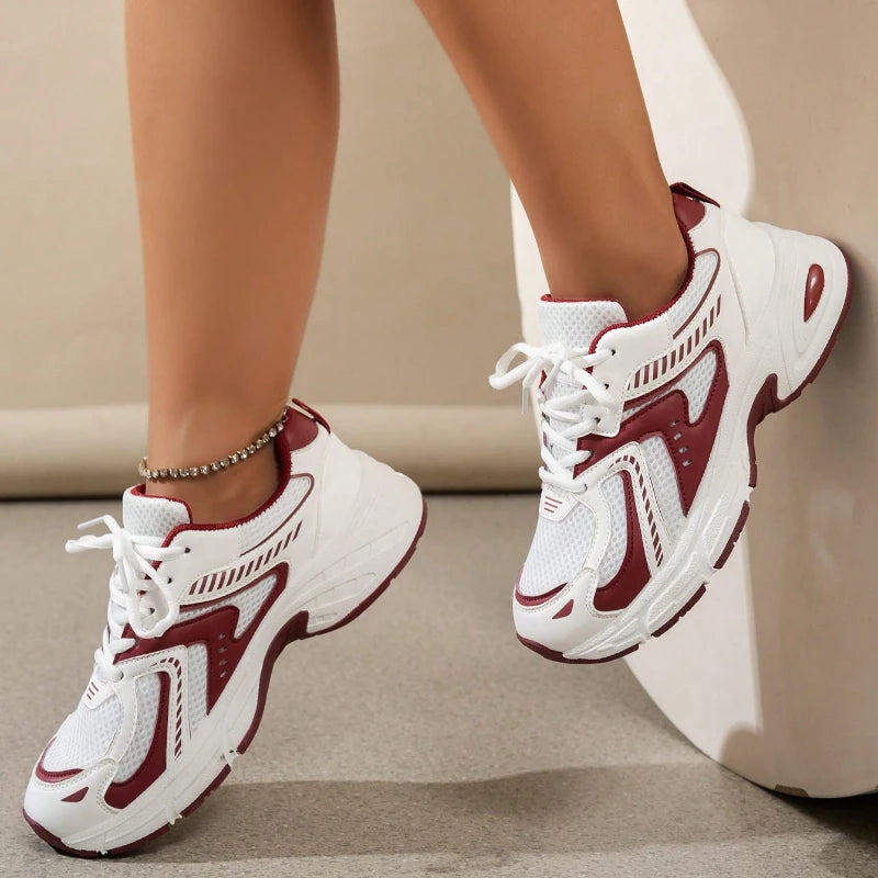 Chaussures de Couple papa pour femmes, chaussures décontractées pour étudiantes, chaussures de sport à semelles épaisses, nouvelle Version coréenne d'automne 2025
