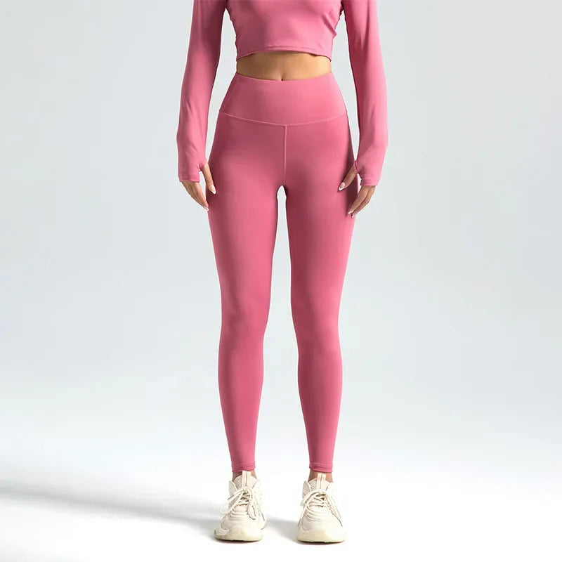 Leggings de Sport Sans Couture pour Femme – Effet Push-Up & Taille Haute