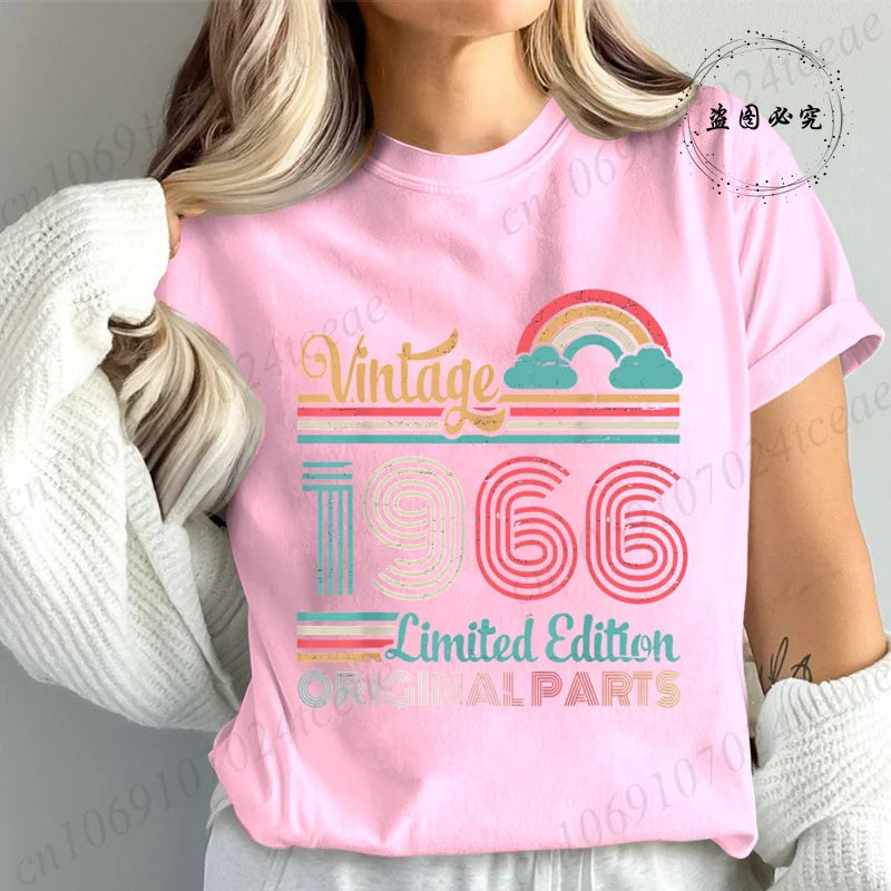 T-Shirt Anniversaire Vintage 1966 - Édition Limitée 60 Ans