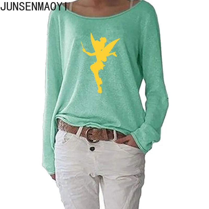 T-Shirt Manches Longues Humour Femme - Haut Fluide Stretch