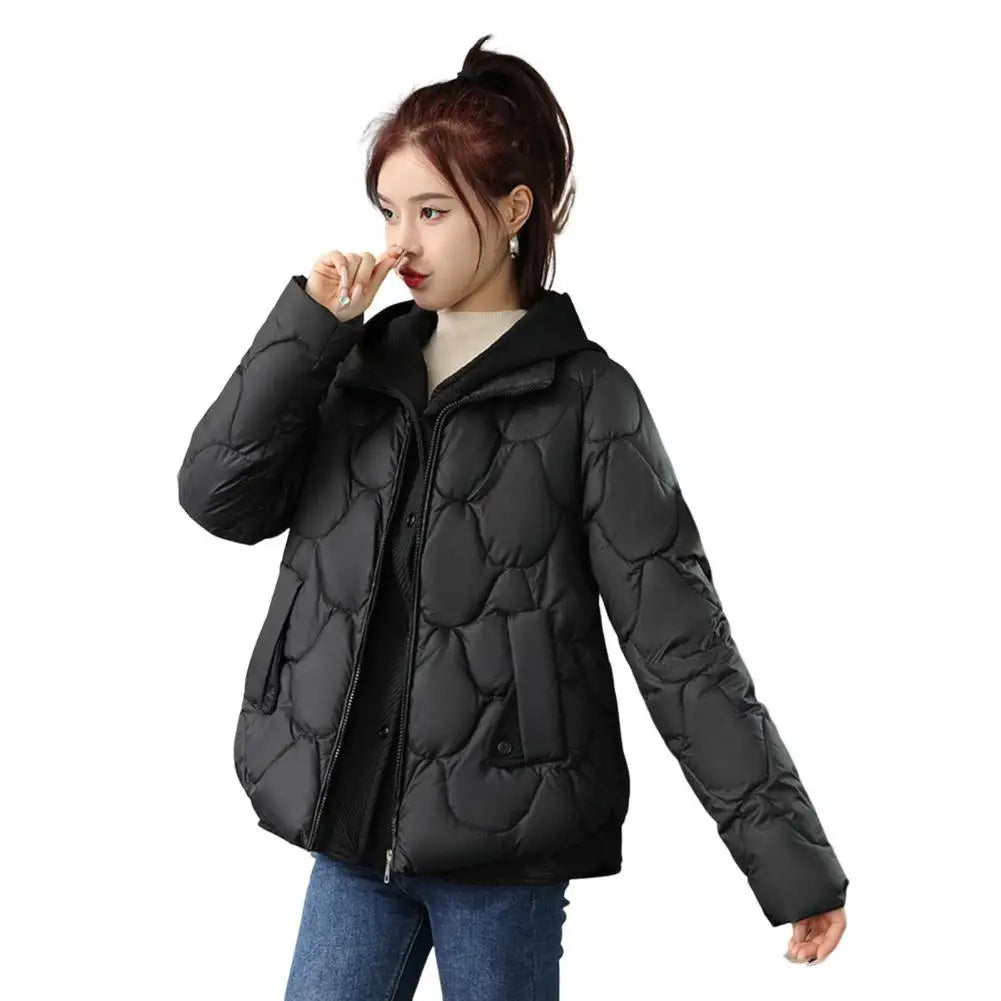 Veste matelassurera vintage surdimensionnée pour femme, mode coréenne, streetwear chaud, vestes rembourrées en coton léger, vêtements d'extérieur décontractés, hiver