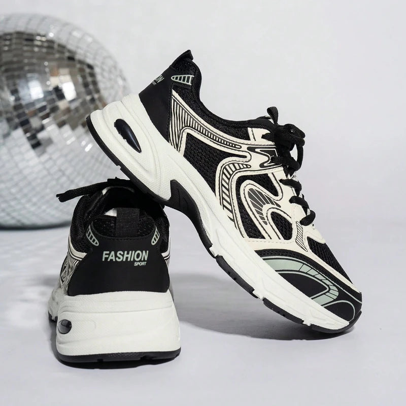 Chaussures de Couple papa pour femmes, chaussures décontractées pour étudiantes, chaussures de sport à semelles épaisses, nouvelle Version coréenne d'automne 2025