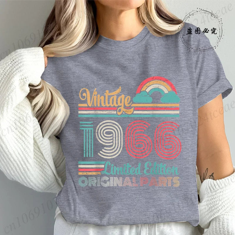 T-Shirt Anniversaire Vintage 1966 - Édition Limitée 60 Ans