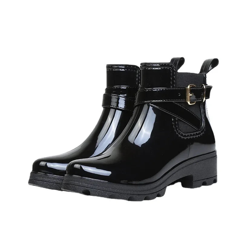 Bottines de Plie Imperméables en Caoutchouc – Mode Extérieure 4 Saisons