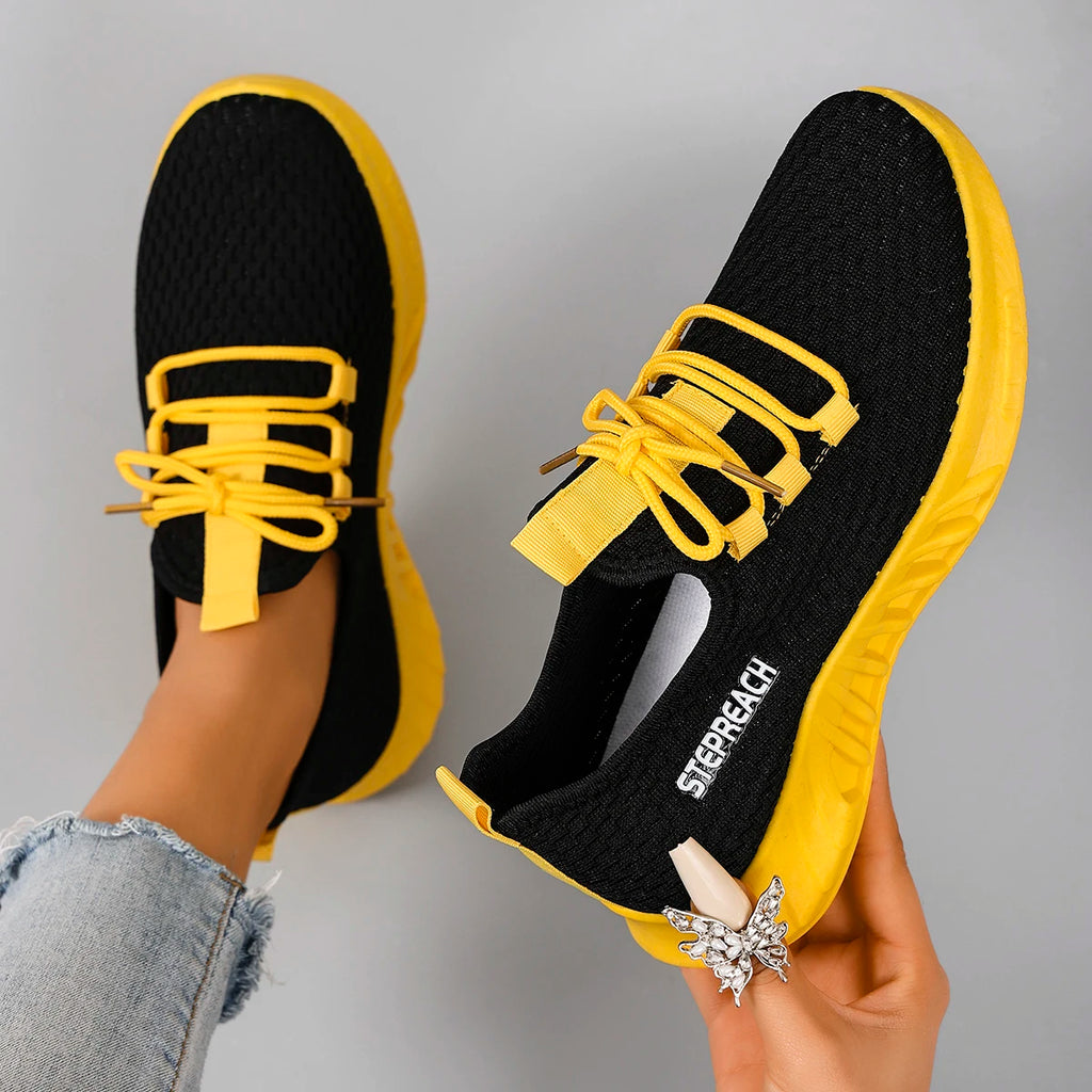 Chaussures plates d'été en maille respirante pour femmes, baskets décontractées, liquidation, livraison gratuite