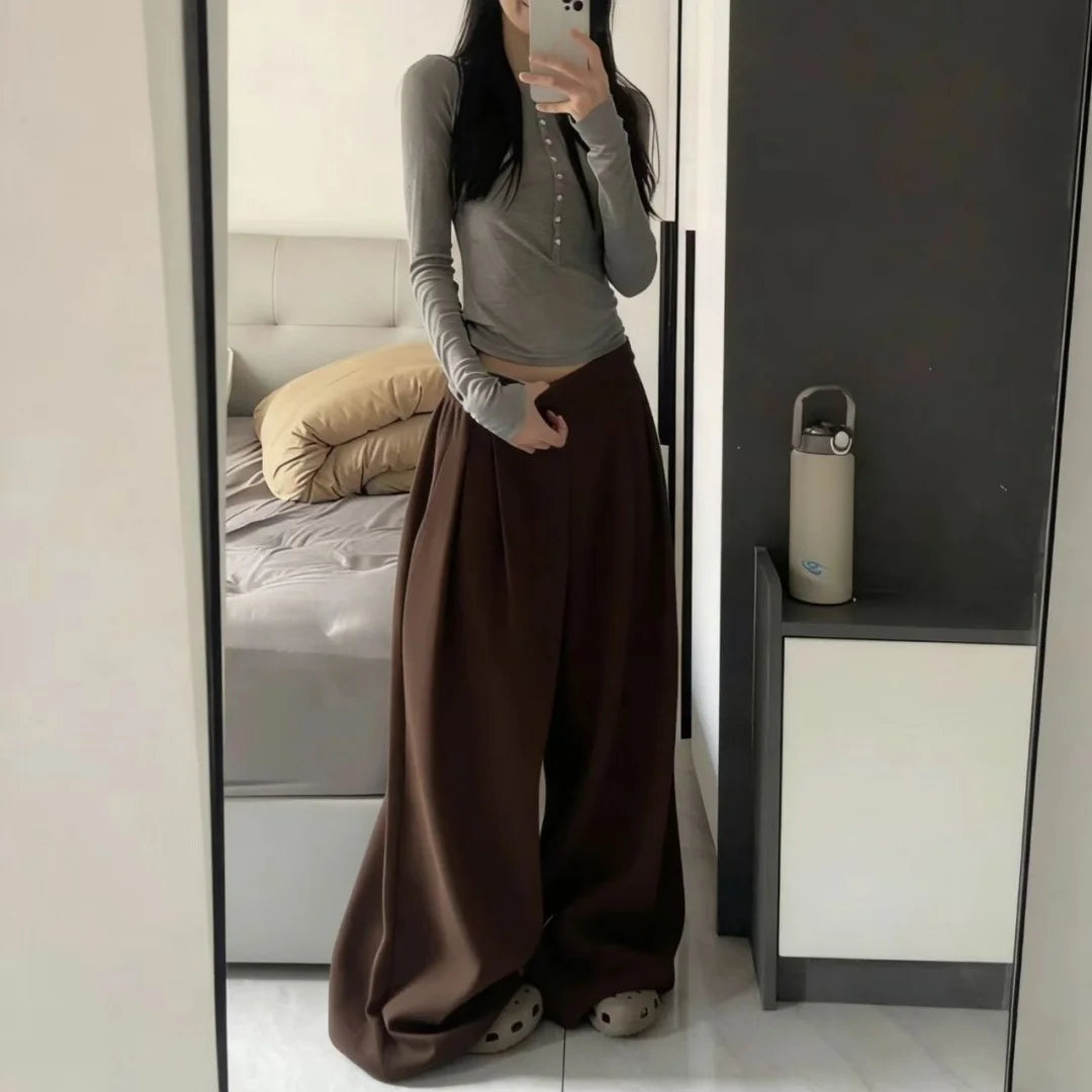 Pantalon Cargo Y2K à Jambes Larges – Style Streetwear Gothique & Hip Hop