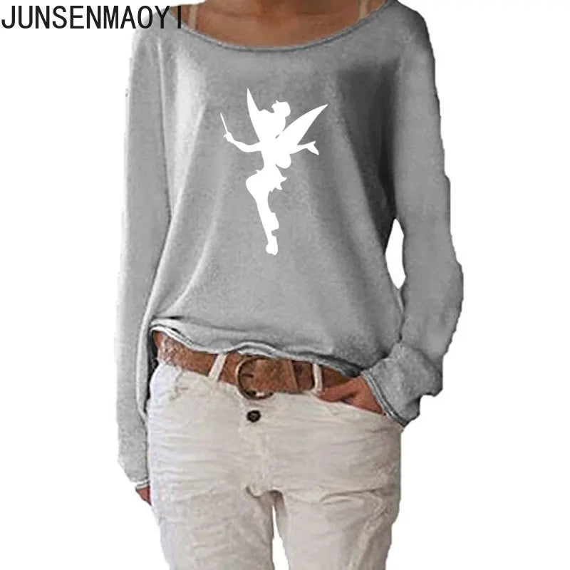 T-Shirt Manches Longues Humour Femme - Haut Fluide Stretch