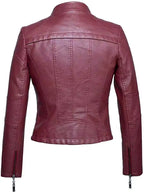 Veste en cuir pour femmes, mode européenne et américaine, moto, Slim, courte, fermeture éclair