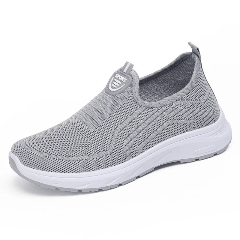 Chaussures en Maille Respirante pour Femme, Grande Taille, Décontractées, Semelle Souple, Légères, Une Étape, Simple, Nouvelle Collection Été