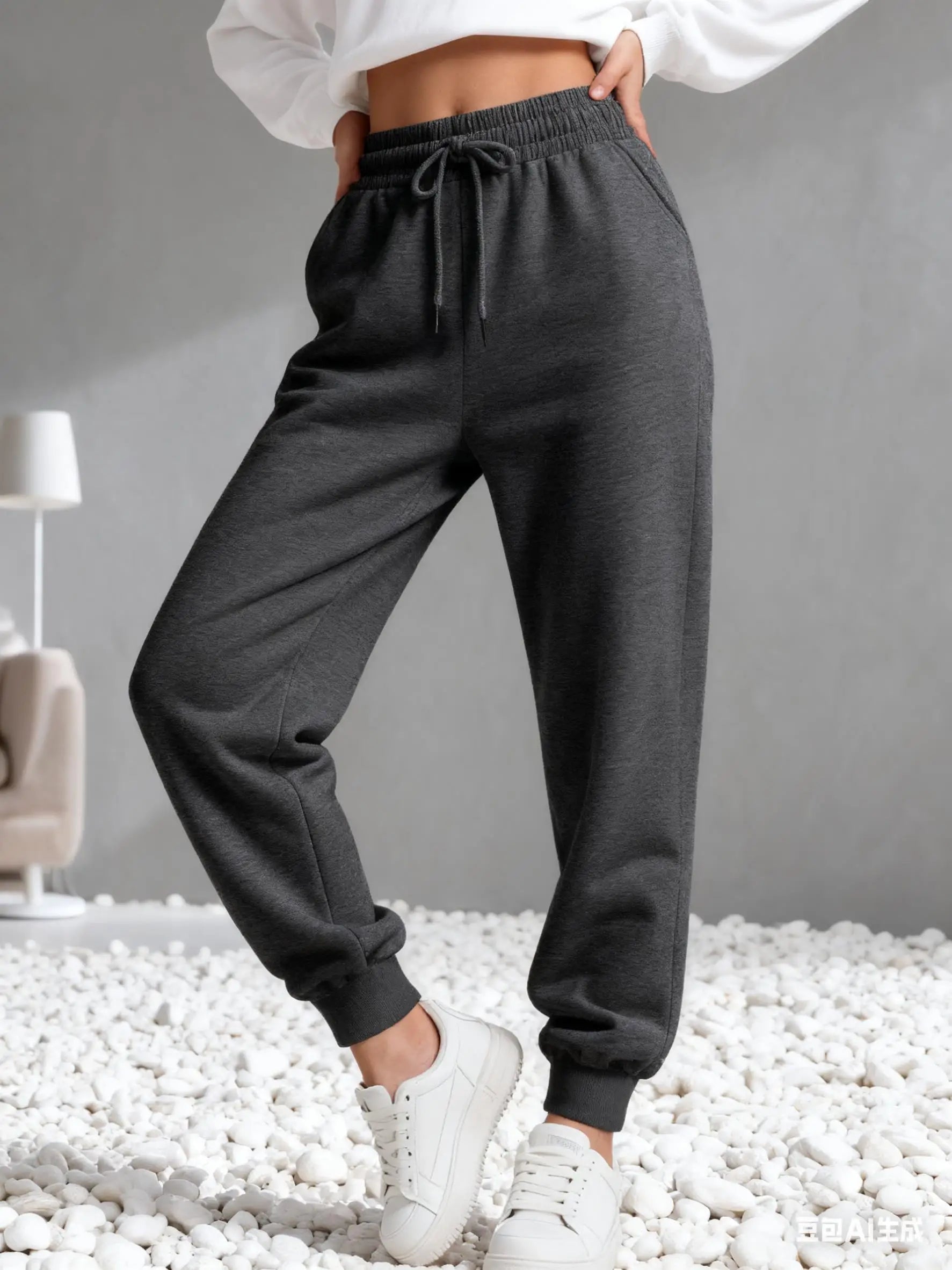 Jogging en Polaire Ample Unisexe - Style Streetwear Hip-Hop