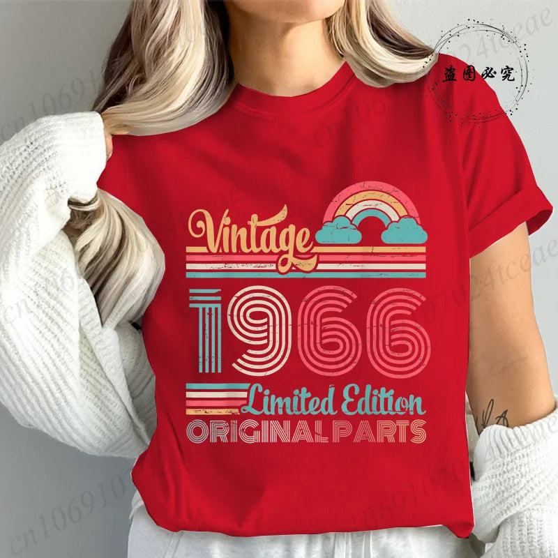 T-Shirt Anniversaire Vintage 1966 - Édition Limitée 60 Ans