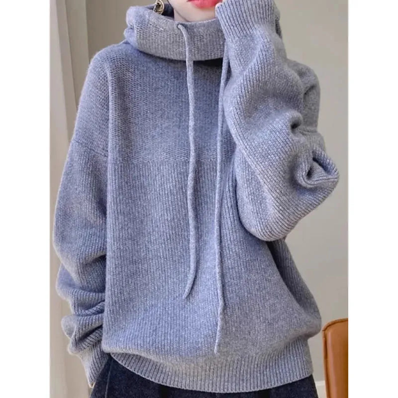 Pull Col Roulé Élégant Style Coréen pour Femme - LKALEYEO