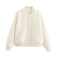 HH 2025 vestes beiges solides décontractées pour femmes printemps à manches longues simple boutonnage avec poches col montant manteaux de mode
