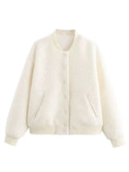 HH 2025 vestes beiges solides décontractées pour femmes printemps à manches longues simple boutonnage avec poches col montant manteaux de mode
