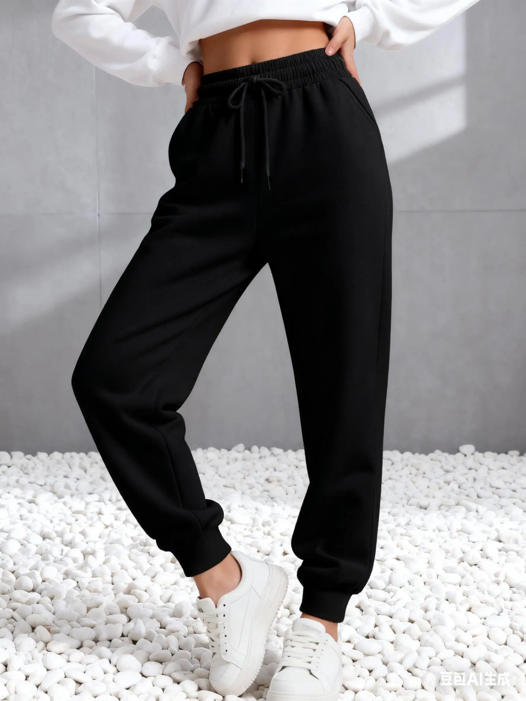 Jogging en Polaire Ample Unisexe - Style Streetwear Hip-Hop