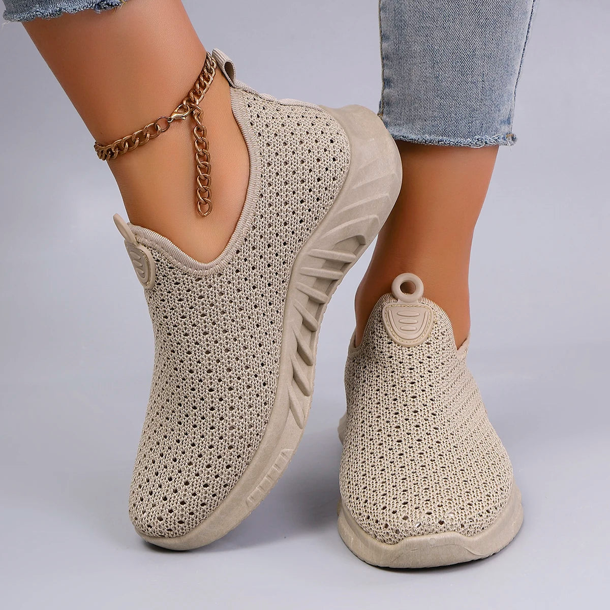 Chaussures plates d'été en maille respirante pour femmes, baskets décontractées, liquidation, livraison gratuite