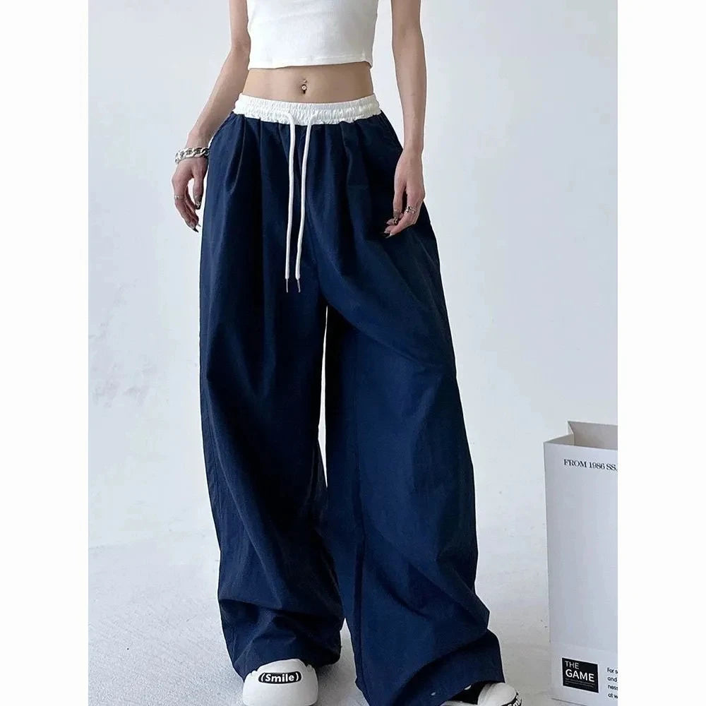 Pantalon Cargo Y2K à Jambes Larges – Style Streetwear Gothique & Hip Hop