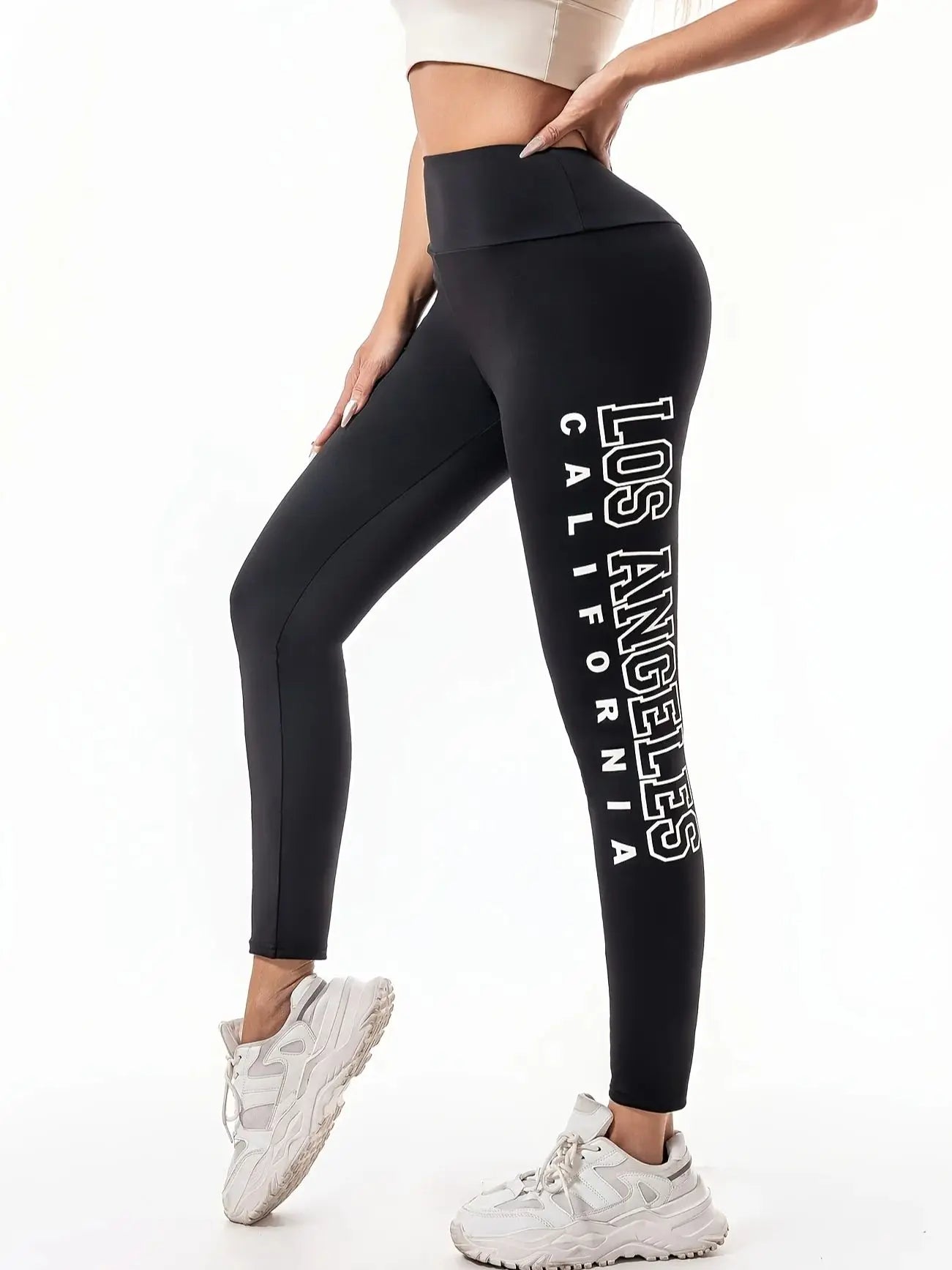Legging de Yoga Effet Seconde Peau – Taille Haute & Contrôle du Ventre