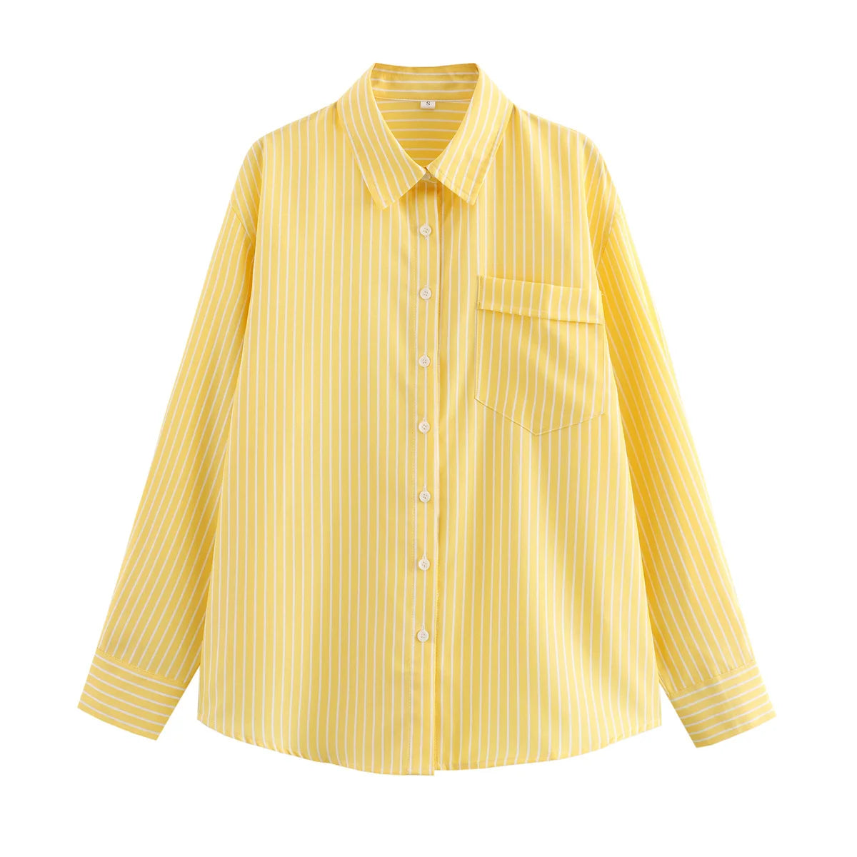 Chemise à Rayures à Manches Longues pour Femme – Style Streetwear Chic