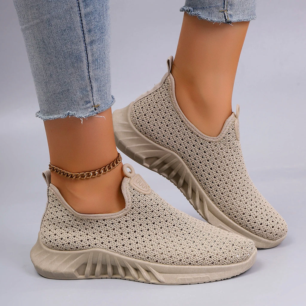 Chaussures plates d'été en maille respirante pour femmes, baskets décontractées, liquidation, livraison gratuite