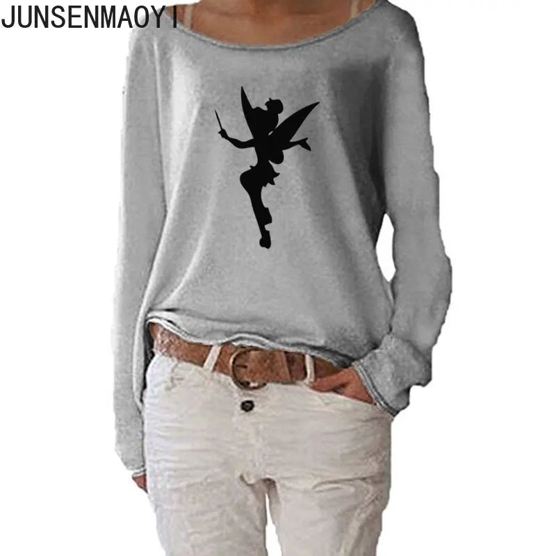 T-Shirt Manches Longues Humour Femme - Haut Fluide Stretch