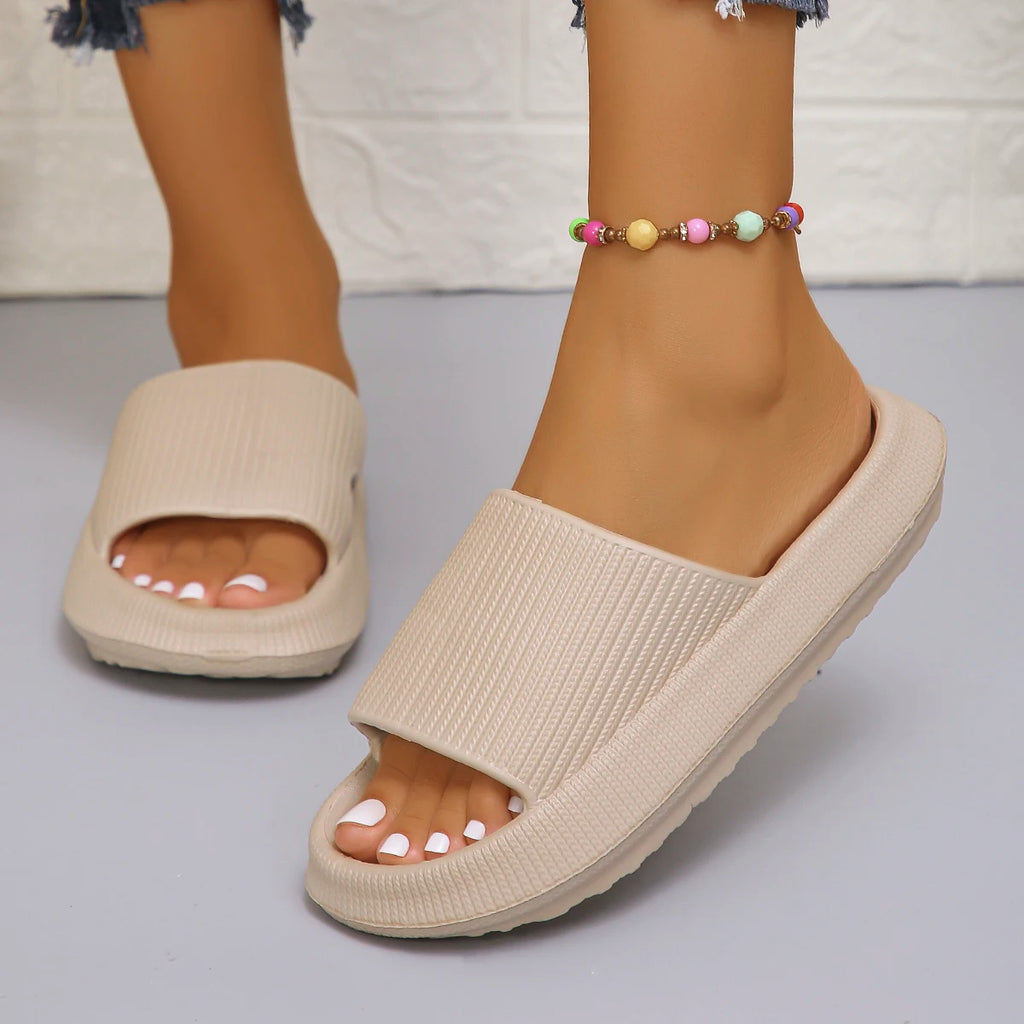 Optique-Pantoufles de Nuage Astronomique pour Femmes, Semelle Souple, brûleur, Diapositives d'Nik, Chaussures de Couple, Sandales d'Été à Plateforme Antidérapante, Tongs
