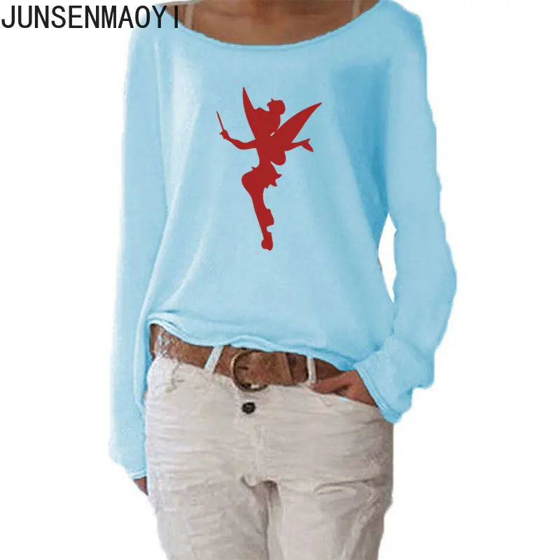 T-Shirt Manches Longues Humour Femme - Haut Fluide Stretch