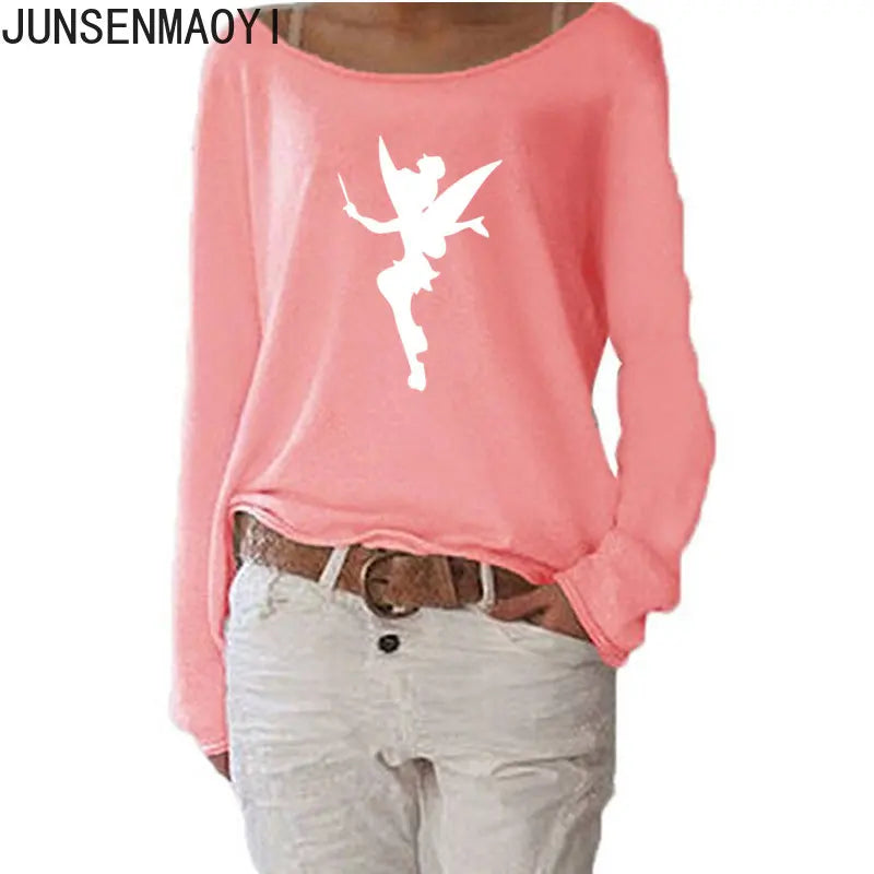 T-Shirt Manches Longues Humour Femme - Haut Fluide Stretch