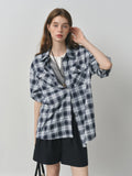 Chemise à Carreaux Rétro Américain pour Femme - FSLE FANSILANEN