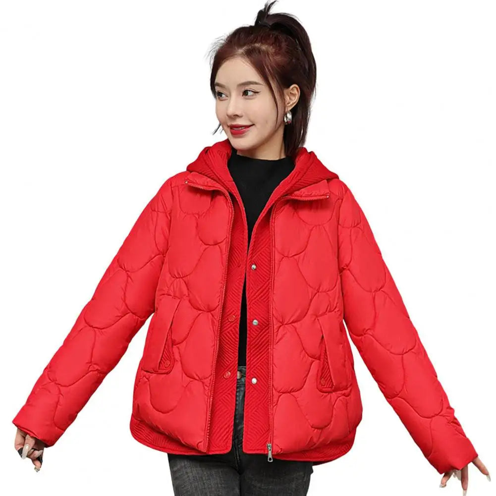 Veste matelassurera vintage surdimensionnée pour femme, mode coréenne, streetwear chaud, vestes rembourrées en coton léger, vêtements d'extérieur décontractés, hiver