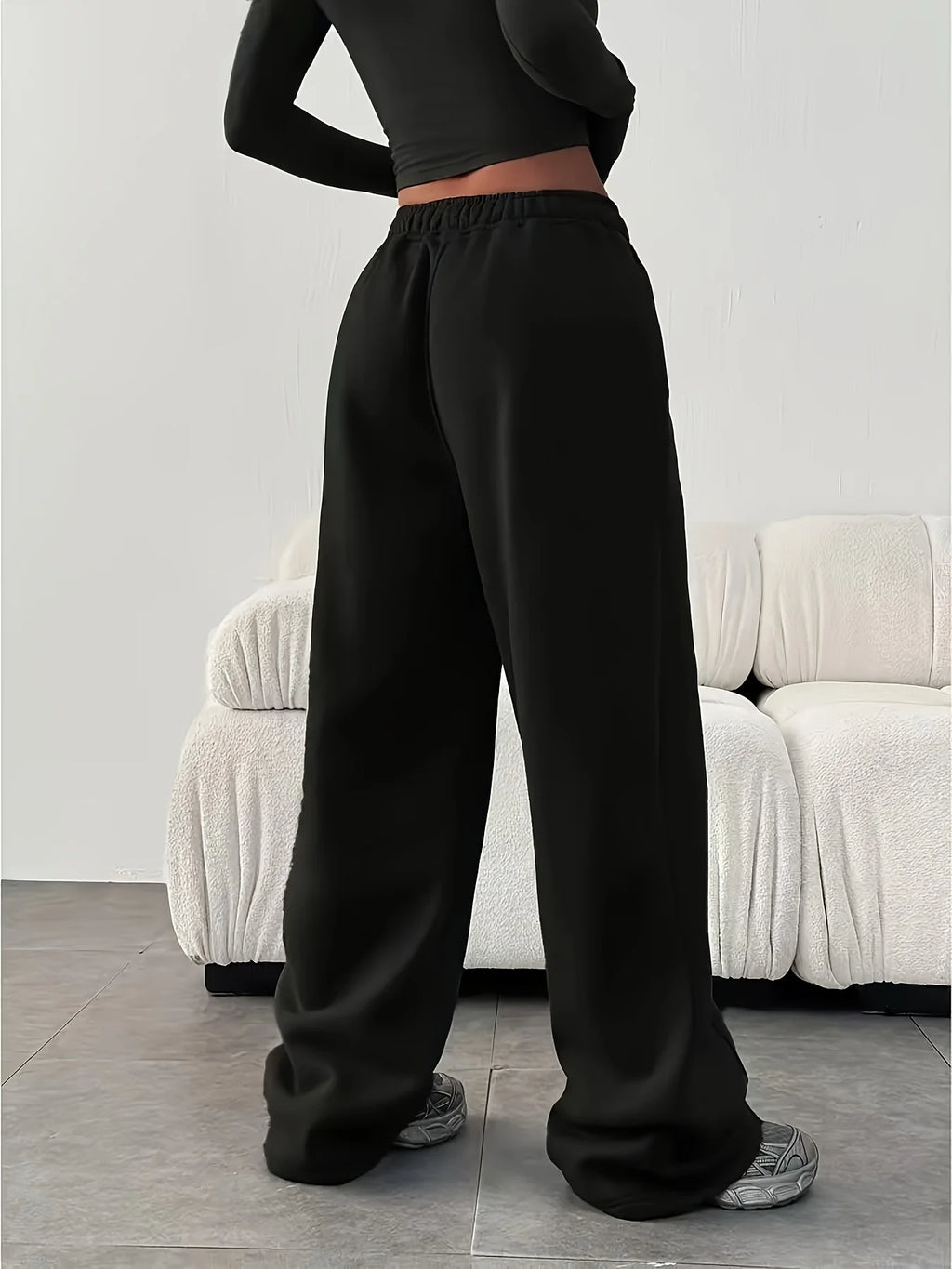 Pantalon de Jogging Ample à Jambes Larges - Style Streetwear Hiver