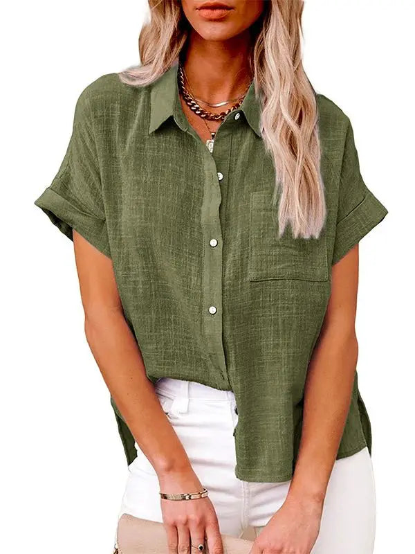 Tunique Oversize en Coton et Lin – Chemisier d'Été Vintage Style Harajuku