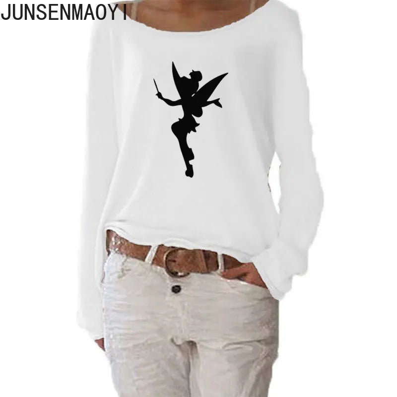 T-Shirt Manches Longues Humour Femme - Haut Fluide Stretch