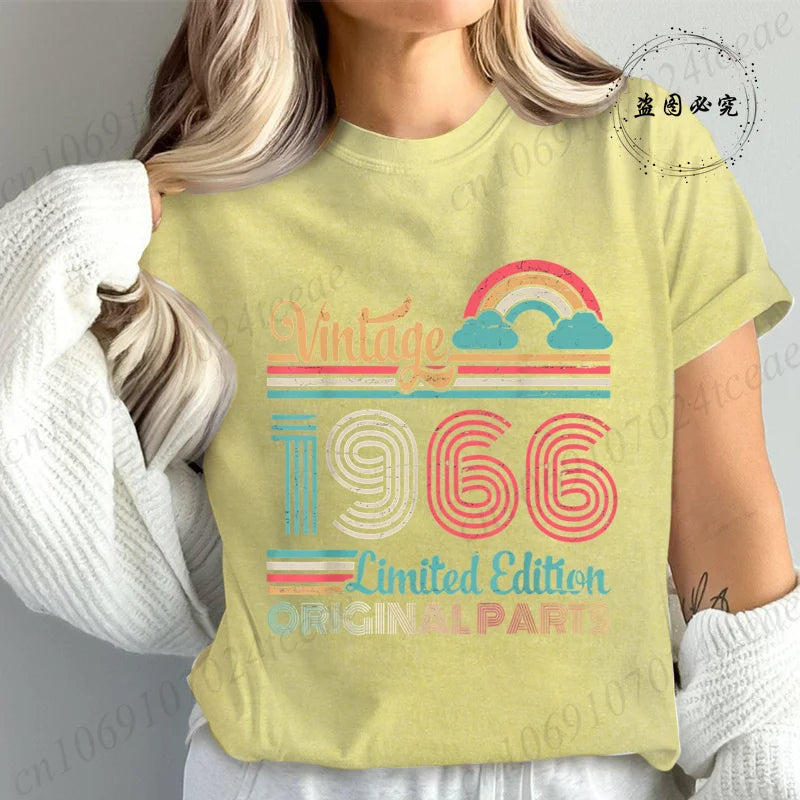 T-Shirt Anniversaire Vintage 1966 - Édition Limitée 60 Ans
