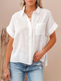 Tunique Oversize en Coton et Lin – Chemisier d'Été Vintage Style Harajuku